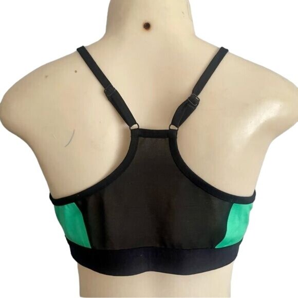 Nike Dri Fit Sports Bra Green & Black size XL - Picture 6 of 7